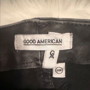 Good American Charcoal Denim pants